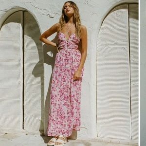 RARE Baila strappy floral dress sabo skirt